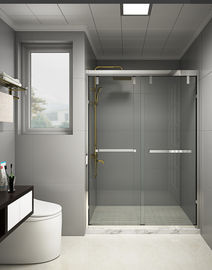 Puertas dobles de la ducha del vidrio de desplazamiento de KPN2009003 1200-2000X1950m m, puertas del cubículo de la ducha con las ruedas dobles